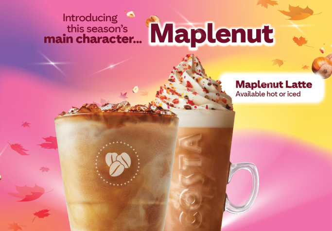costa coffee maplenut range