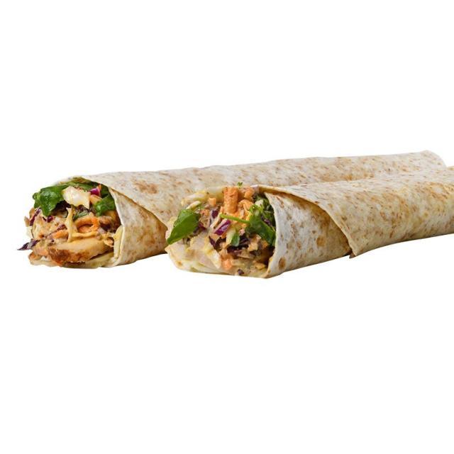 chicken and halloumi wrap